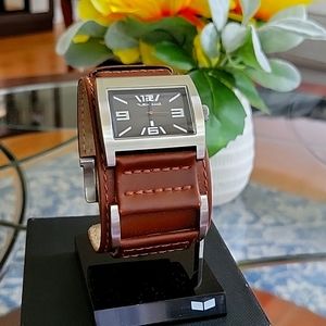 Brown Leather Vestal Watch